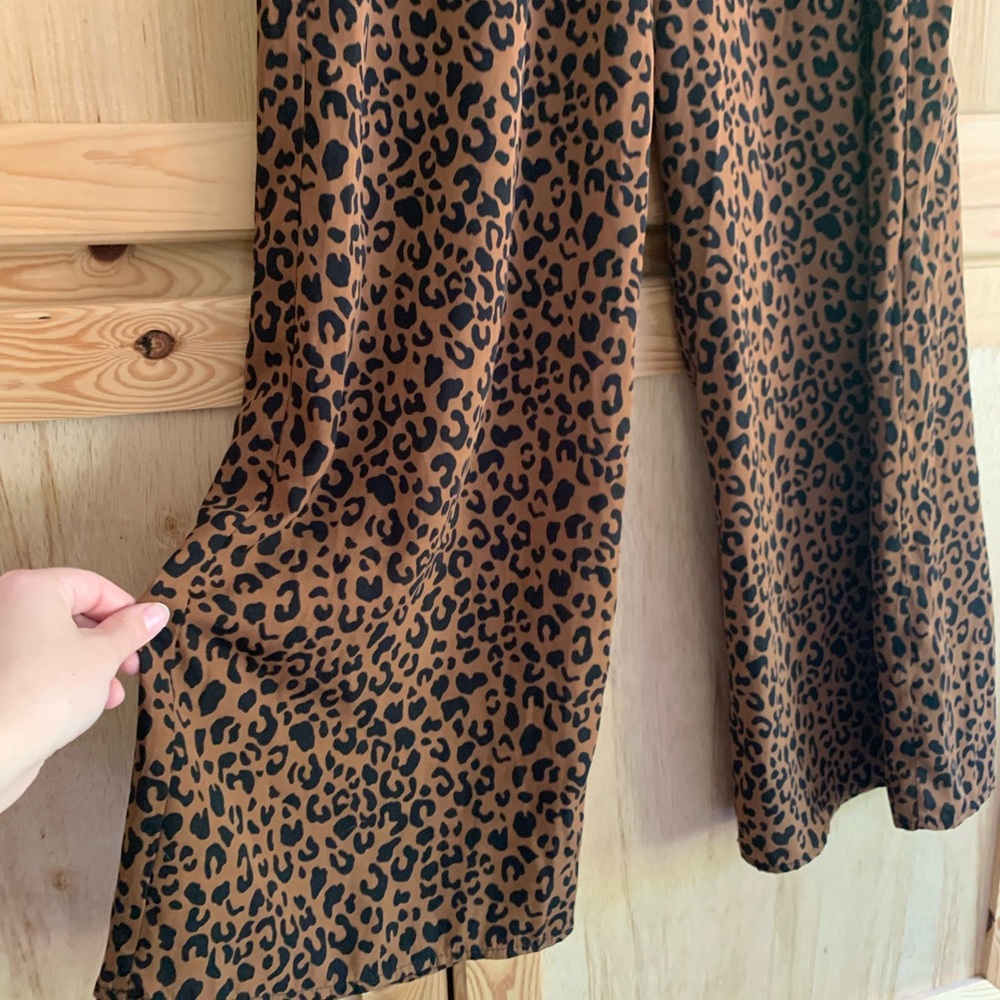 Sienna Sky cheetah oriented wide leg boho hippy pants size XS - Picture 2 of 4